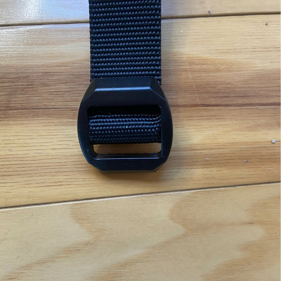 Bison Designs Elliptagon Web Belt Men’s Size Large Black Nylon Made In USA - Picture 2 of 5